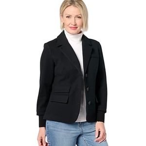 Studio Park x Amy Stran Faux Wool Knit Blazer NWT BLACK SIZE XL